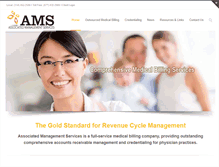 Tablet Screenshot of amsmedicalbilling.com